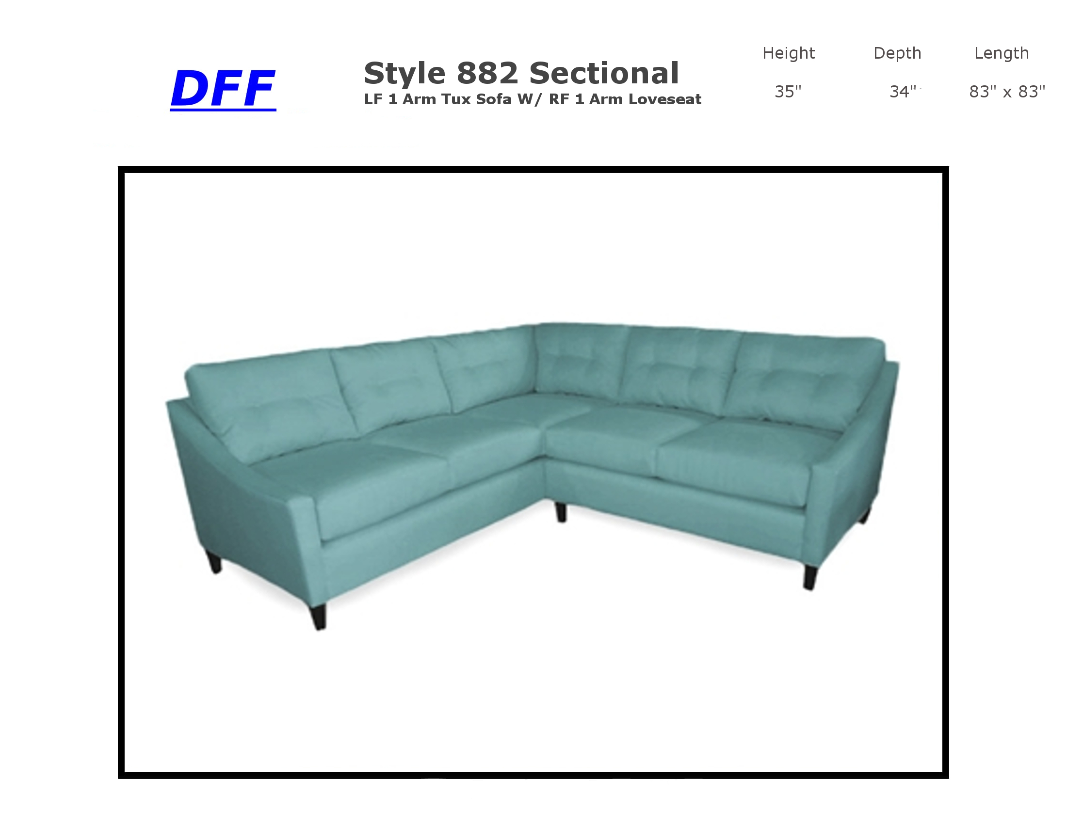 882 Sectional