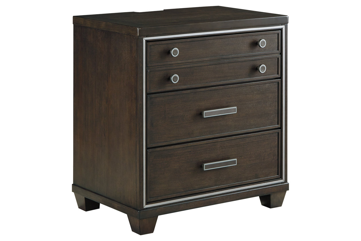 Zimbroni 3 Drawer Nightstand (B723)