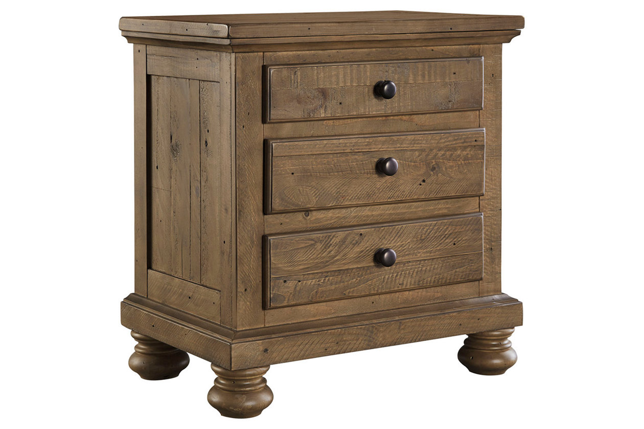 Trishley 3 Drawer Nightstand (B659)