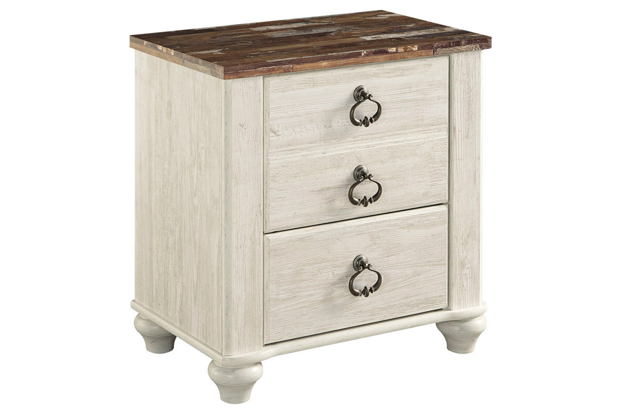 Willowton 2 Drawer Nightstand (B267)