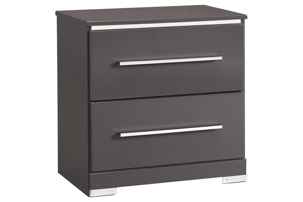 Steelson 2 Drawer Nightstand (B408)