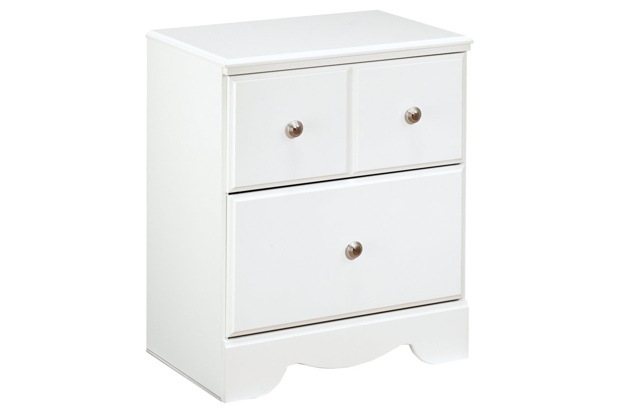 Weeki 2 Drawer Nightstand (B270)